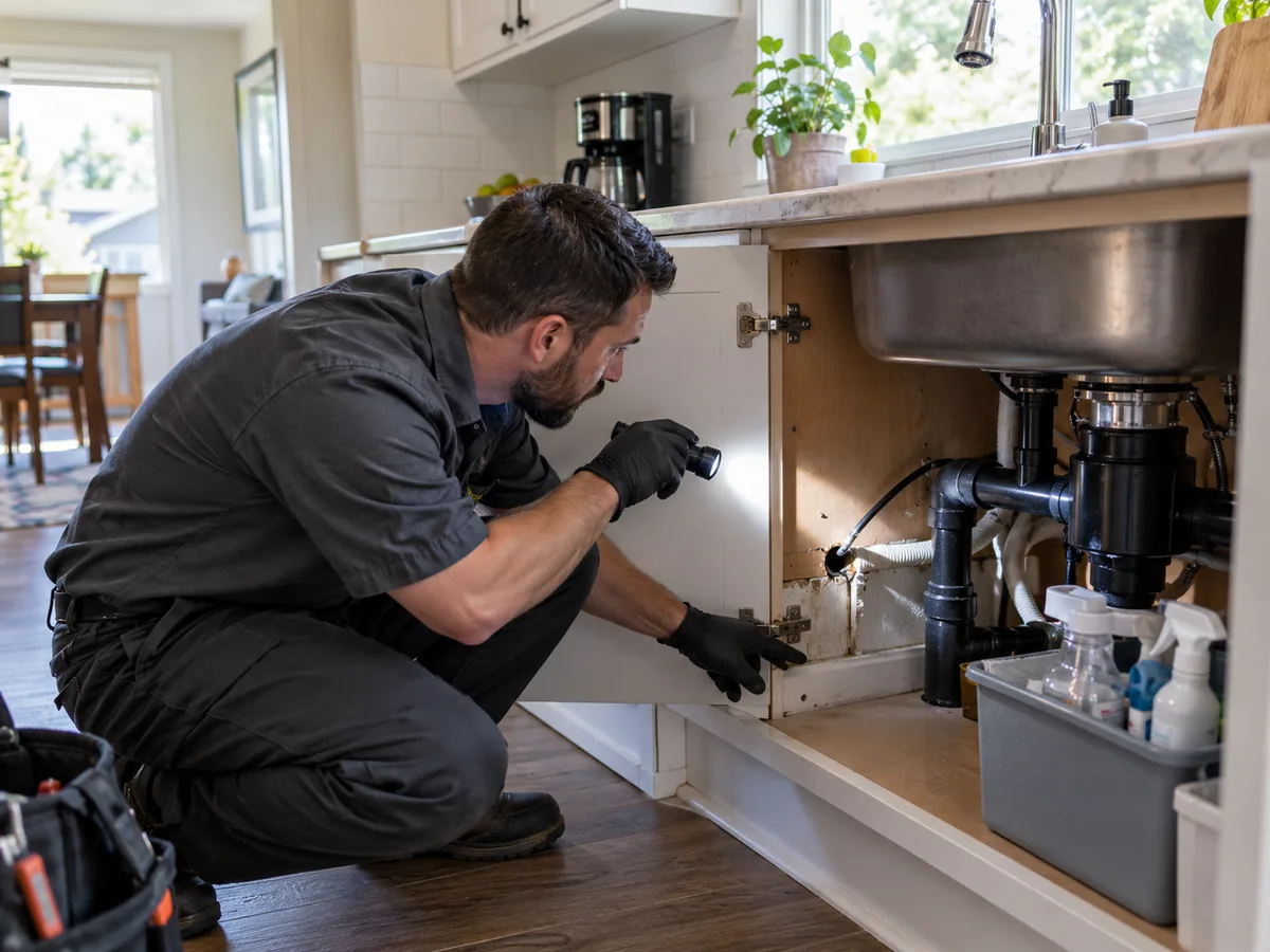 Pest control technician inspection for Emergency Pest Control Vancouver