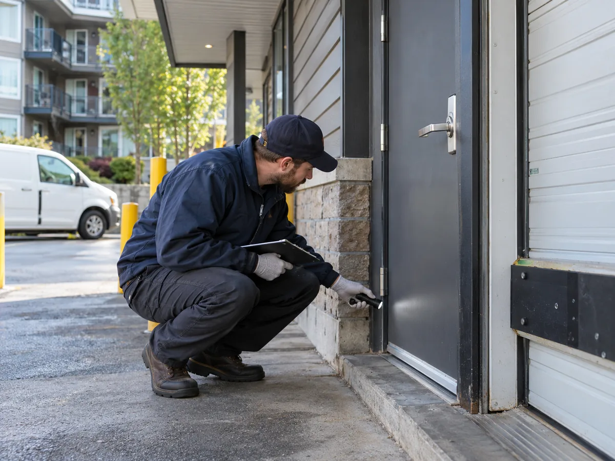 Pest control technician inspection for Pest Control Abbotsford