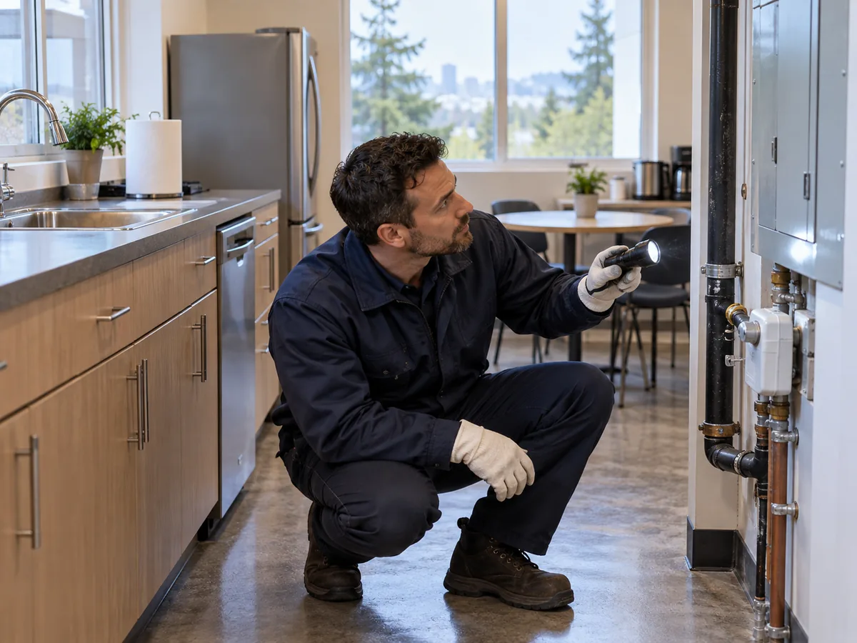 Pest control technician inspection for Pest Control Burnaby