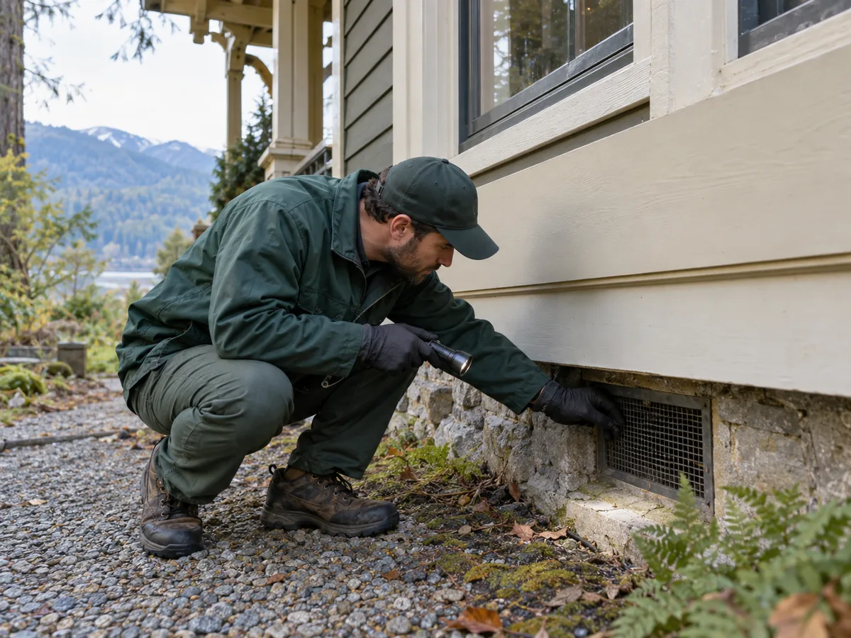 Pest control technician inspection for Pest Control Maple Ridge